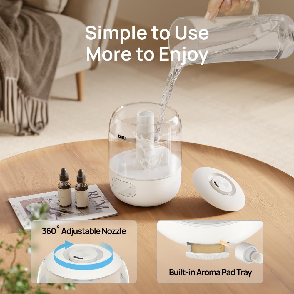 DREO 3L Humidifiers for Bedroom