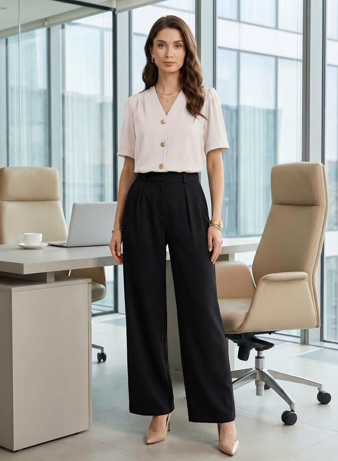 EVALESS Business Casual Tops