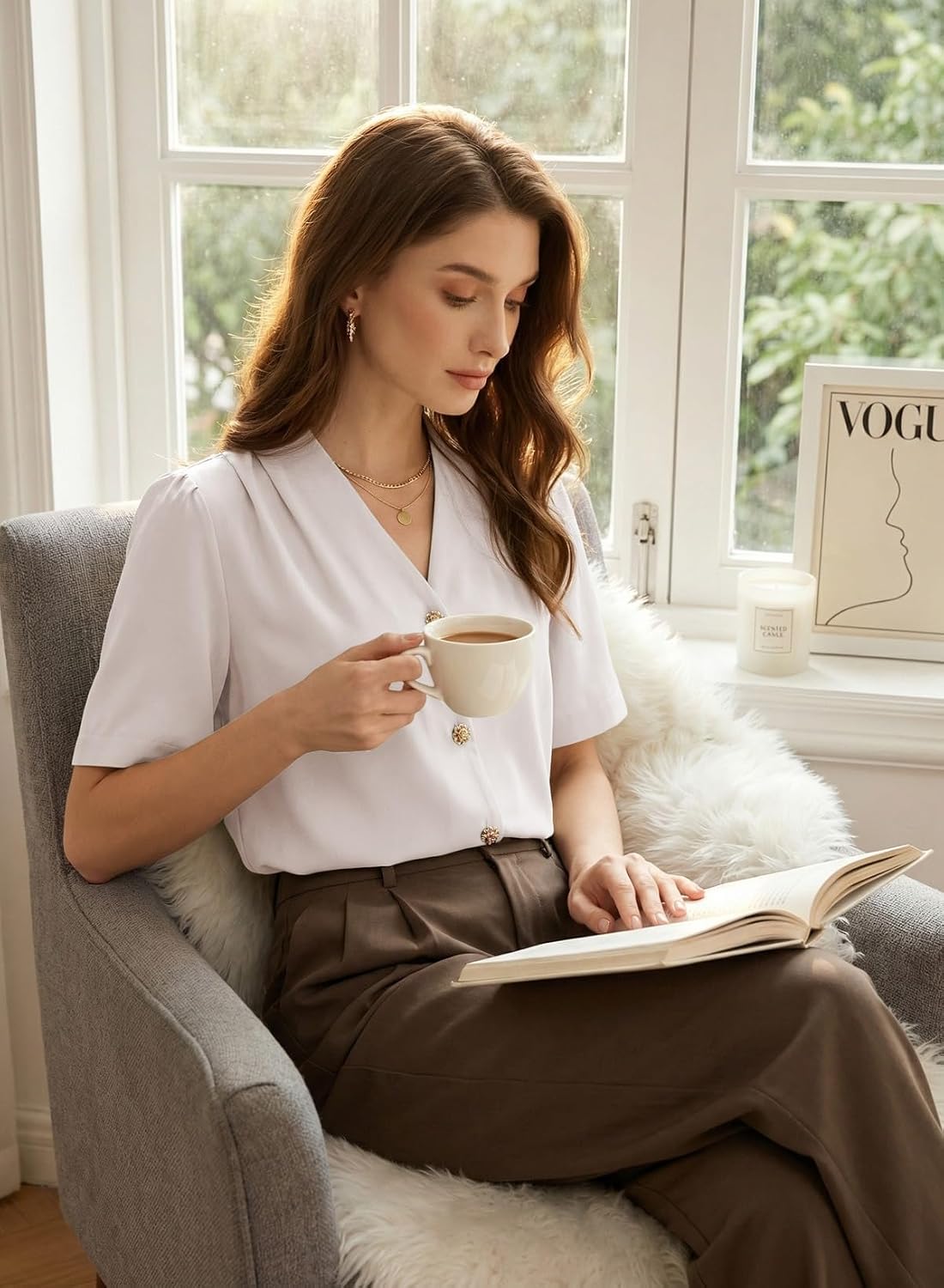 EVALESS Business Casual Tops