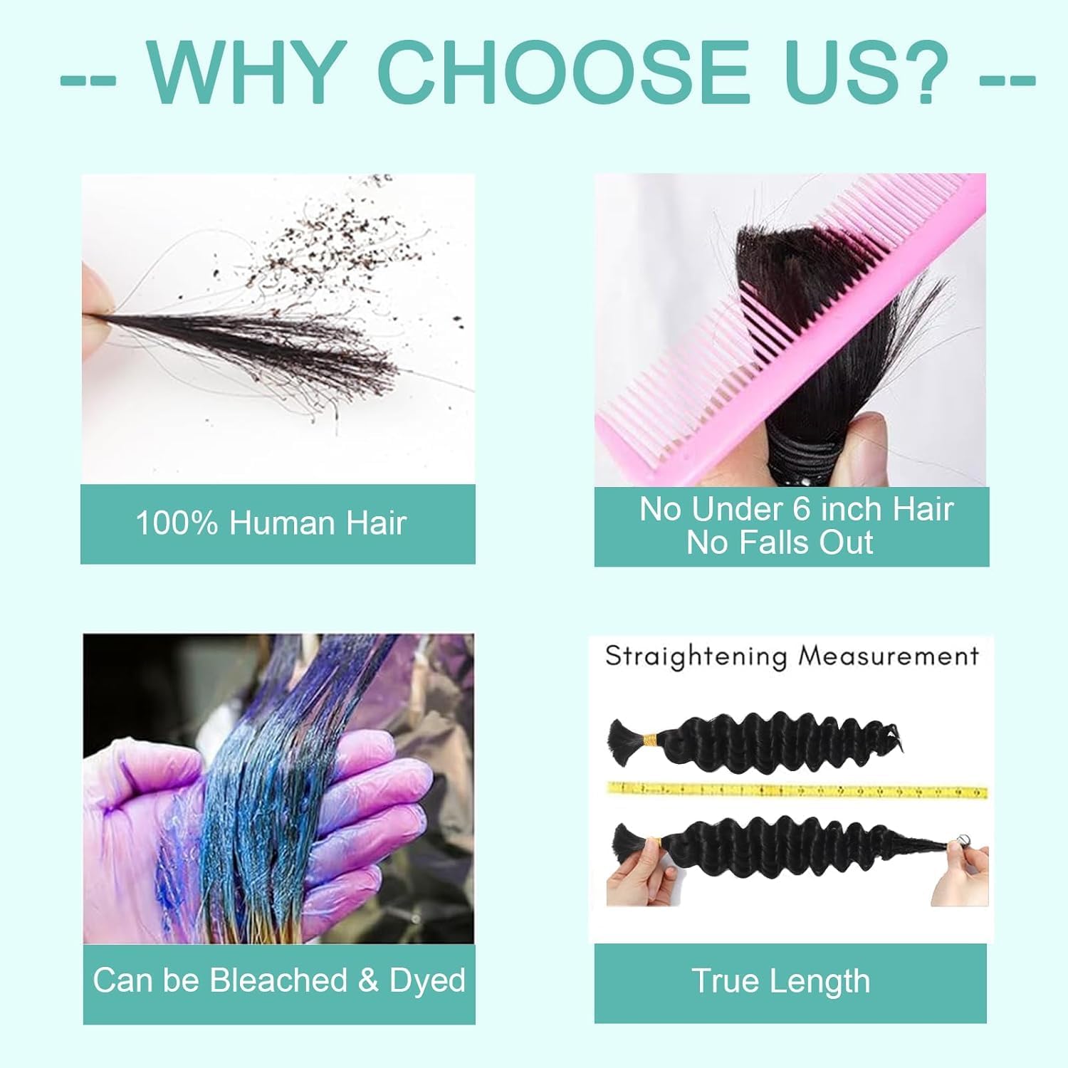 MOTFIN Human Braiding Hair