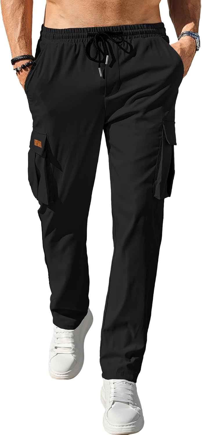 Comdecevis Men's Casual Cargo Pants