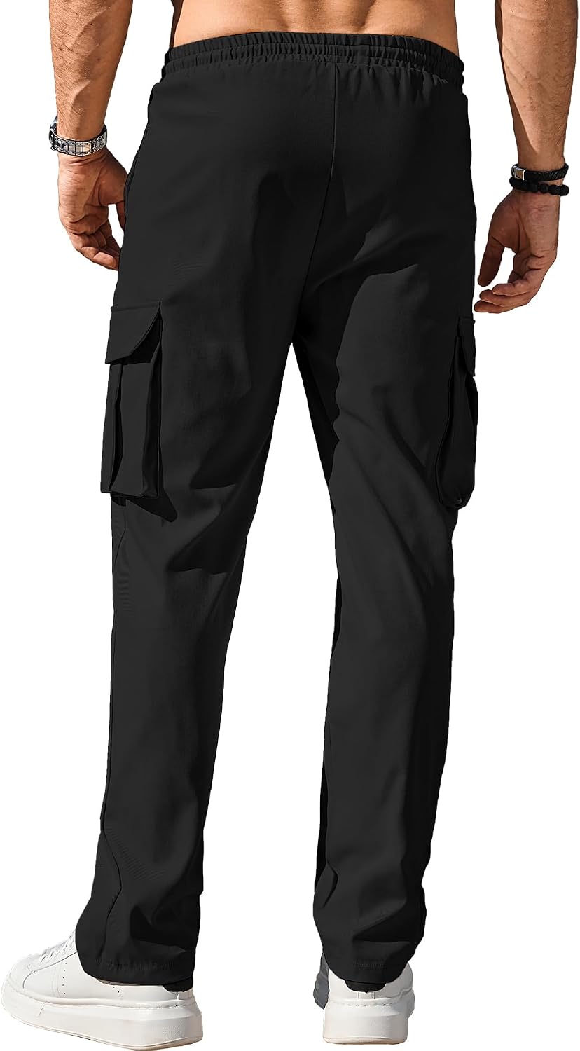 Comdecevis Men's Casual Cargo Pants