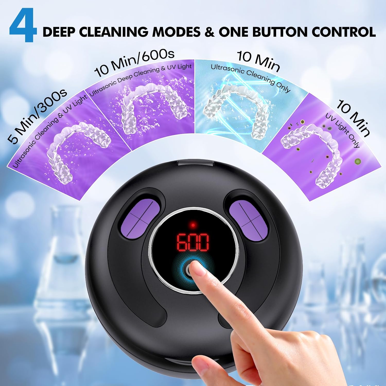 Upgraded Ultrasonic Retainer Cleaner Machine