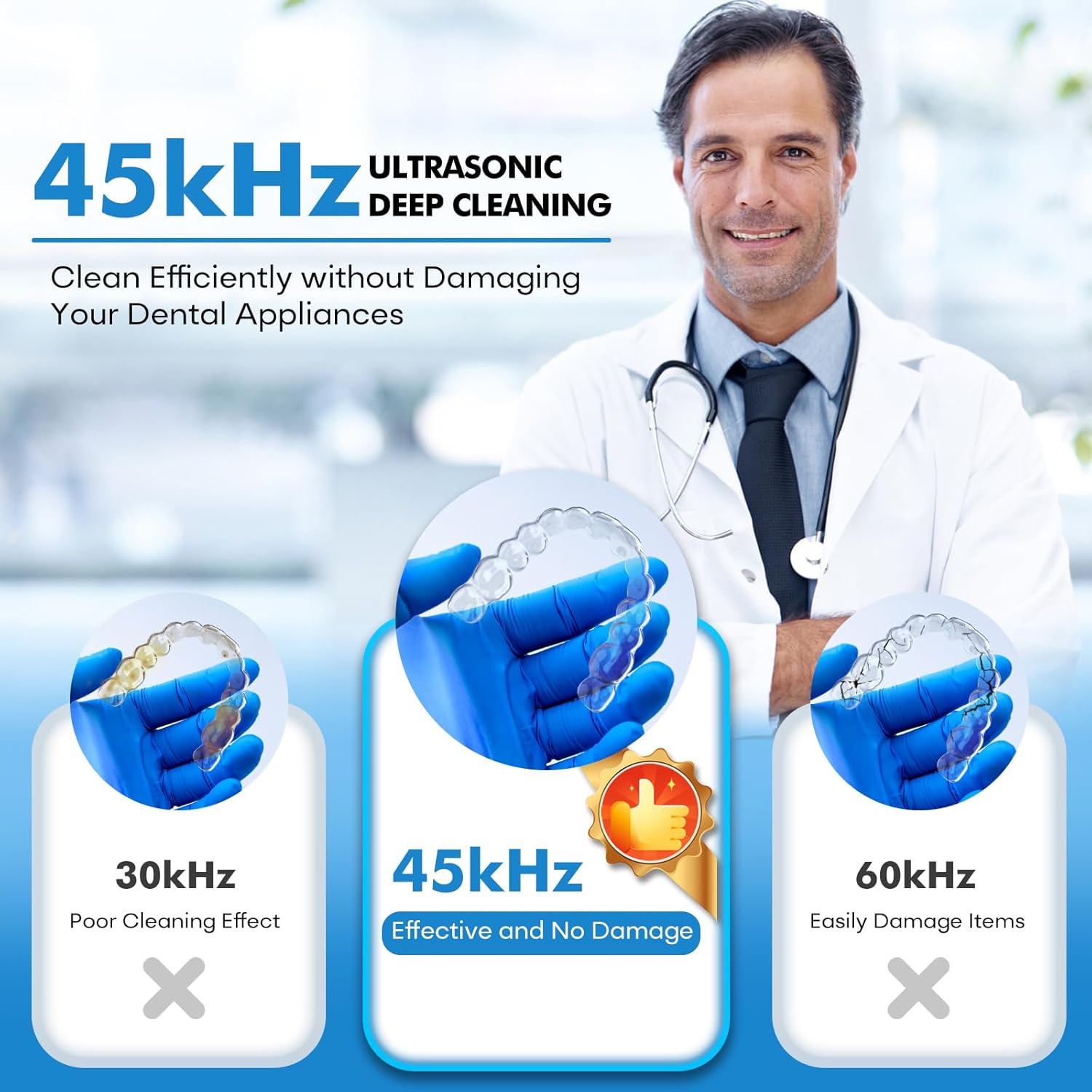 Upgraded Ultrasonic Retainer Cleaner Machine