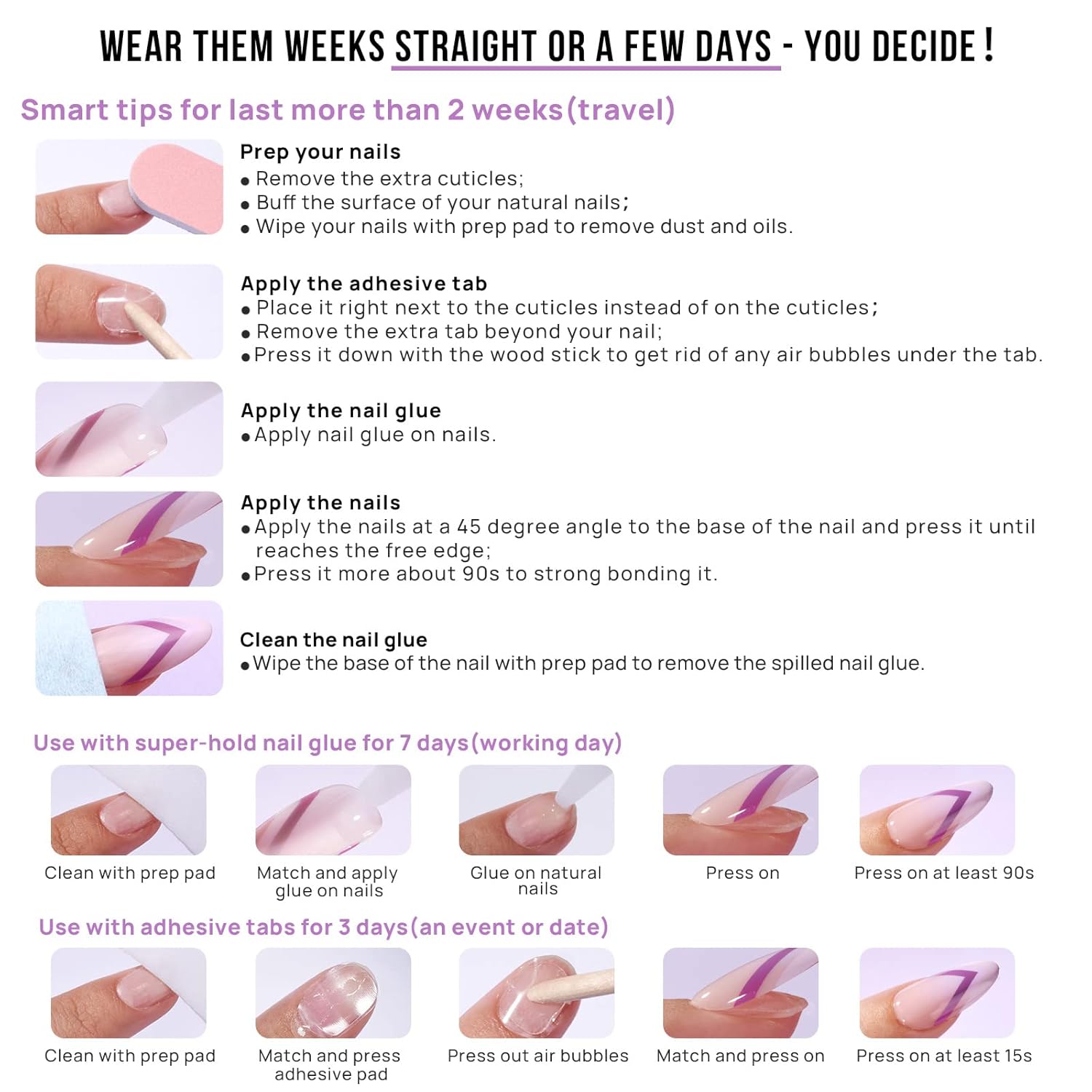 BTArtbox Press On Nails, Liquid