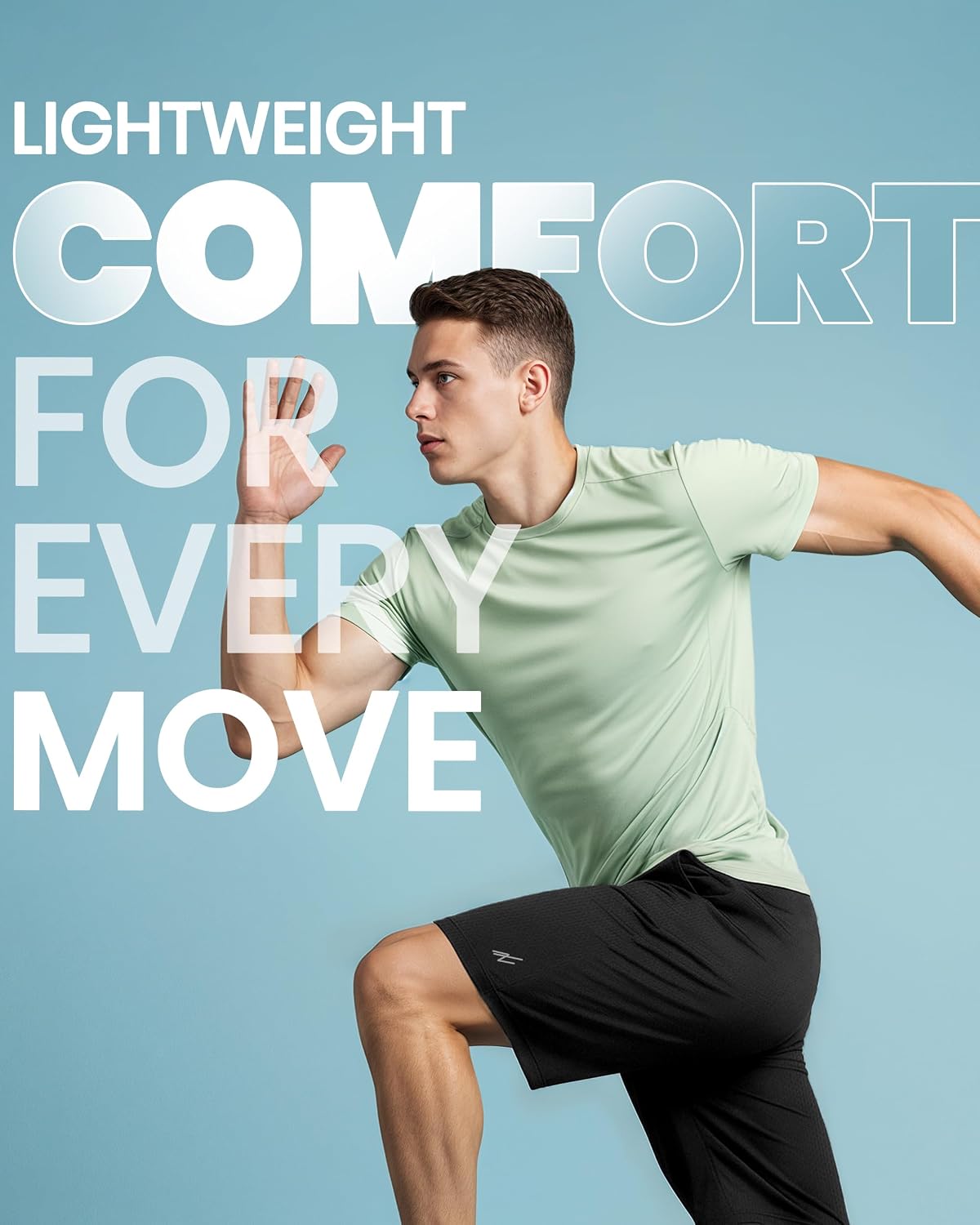 Breathable Mesh Mens Athletic Shorts