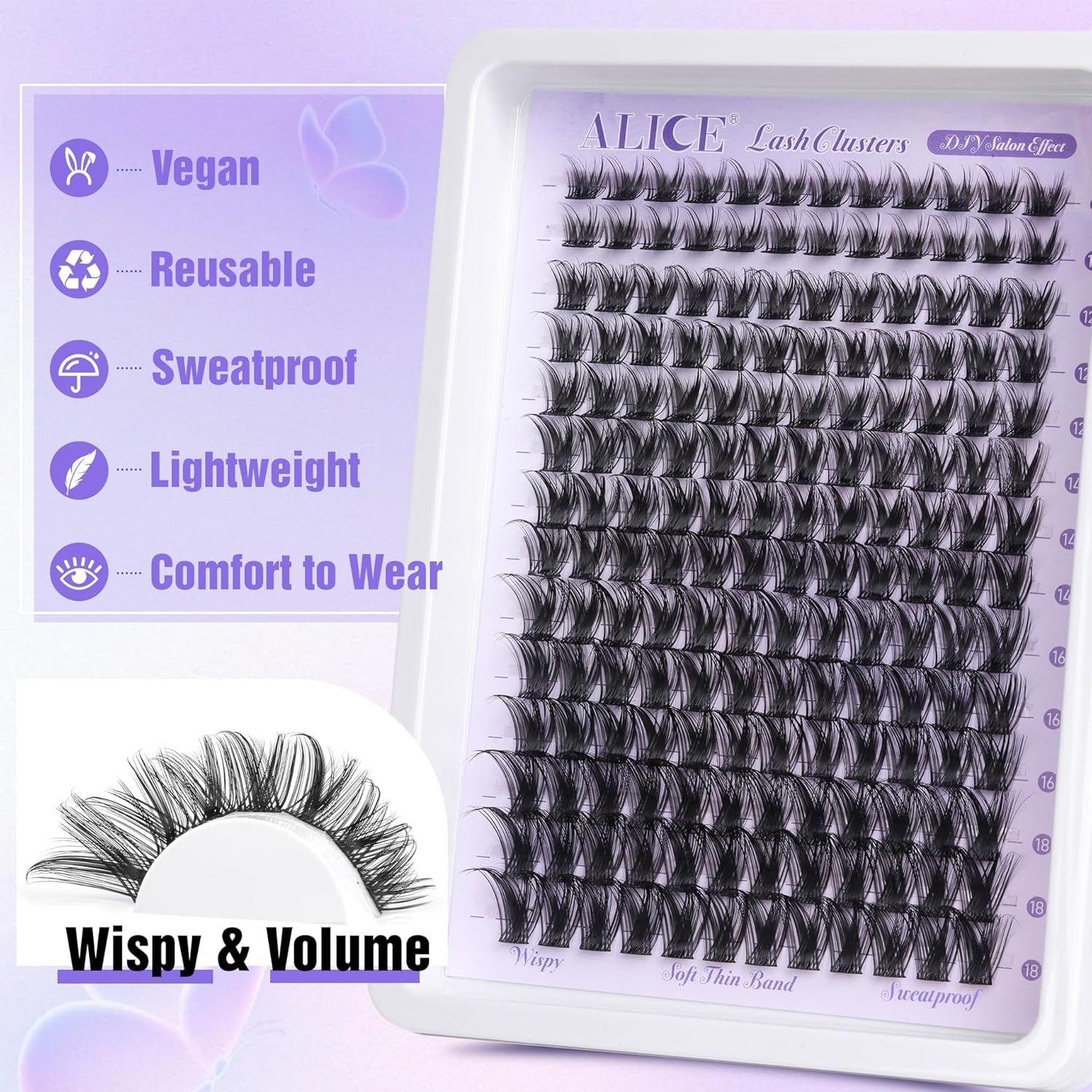 ALICE Lash Clusters Wispy Eyelash