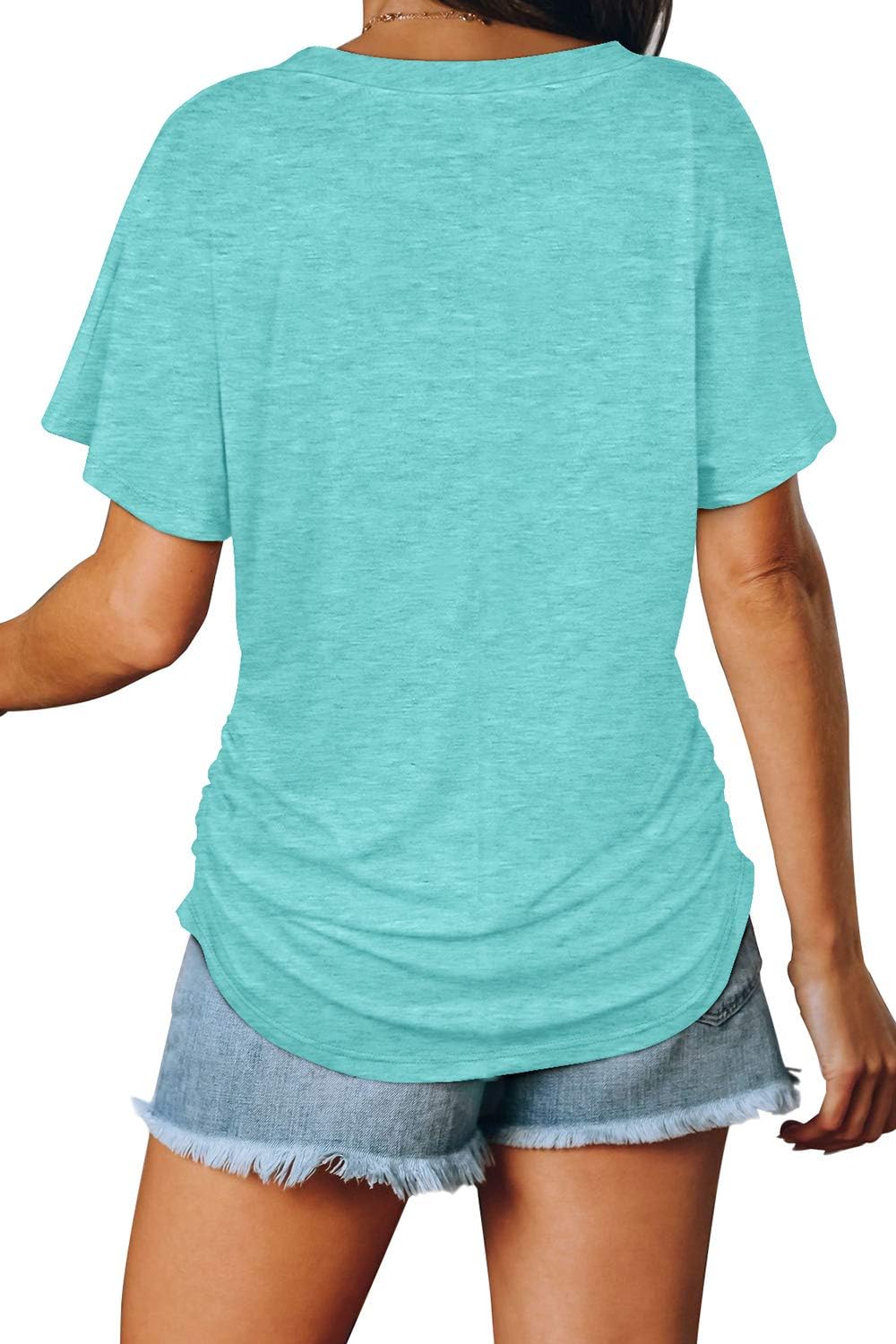 WIHOLL Womens Summer T-Shirts Short