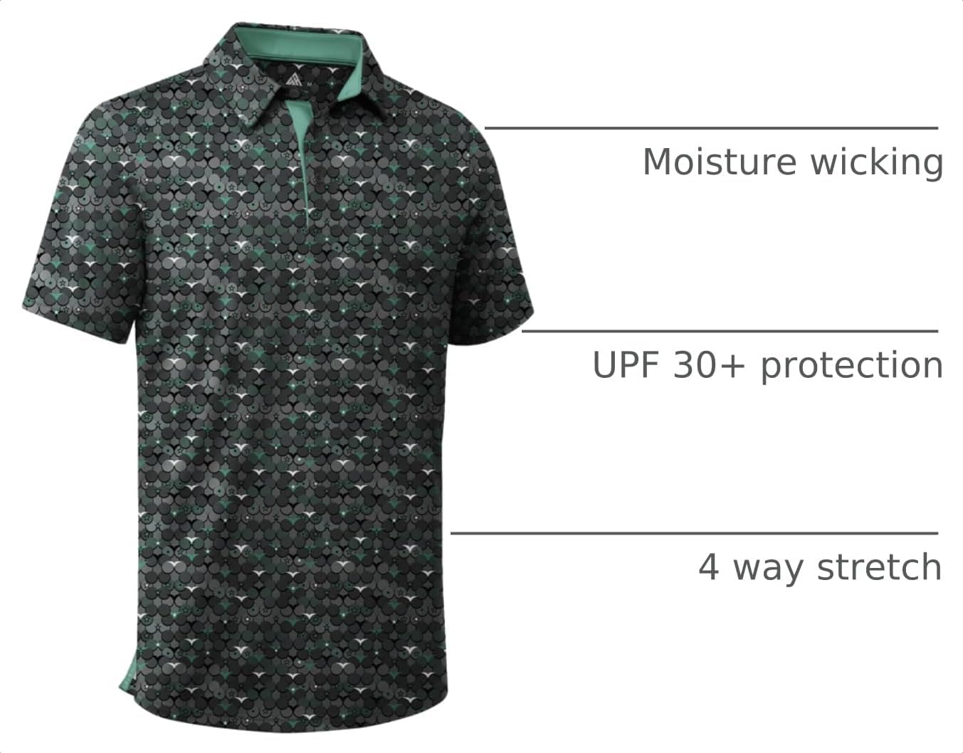 ZITY Men's Golf Shirts Short