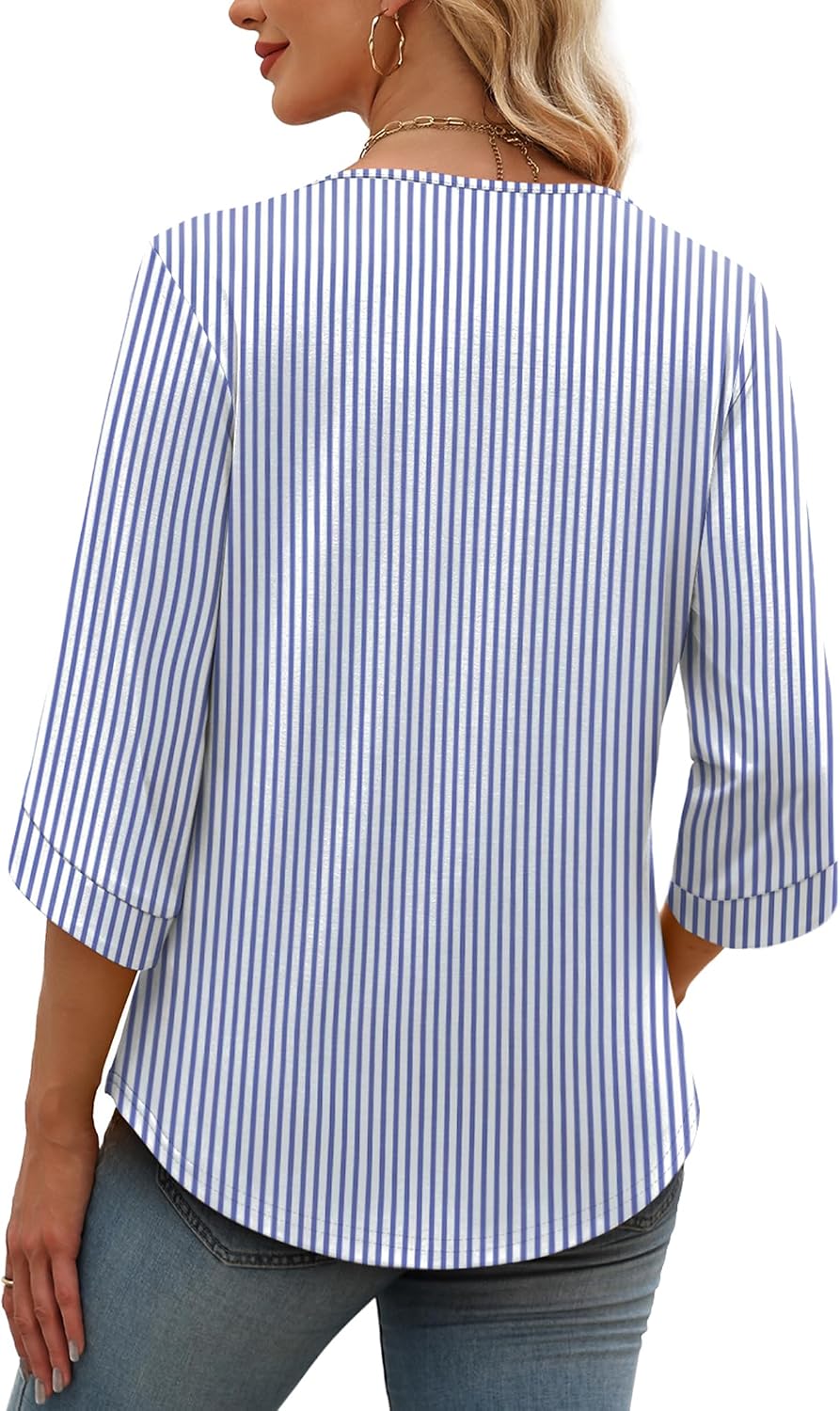 OFEEFAN 3/4 Length Sleeve Womens