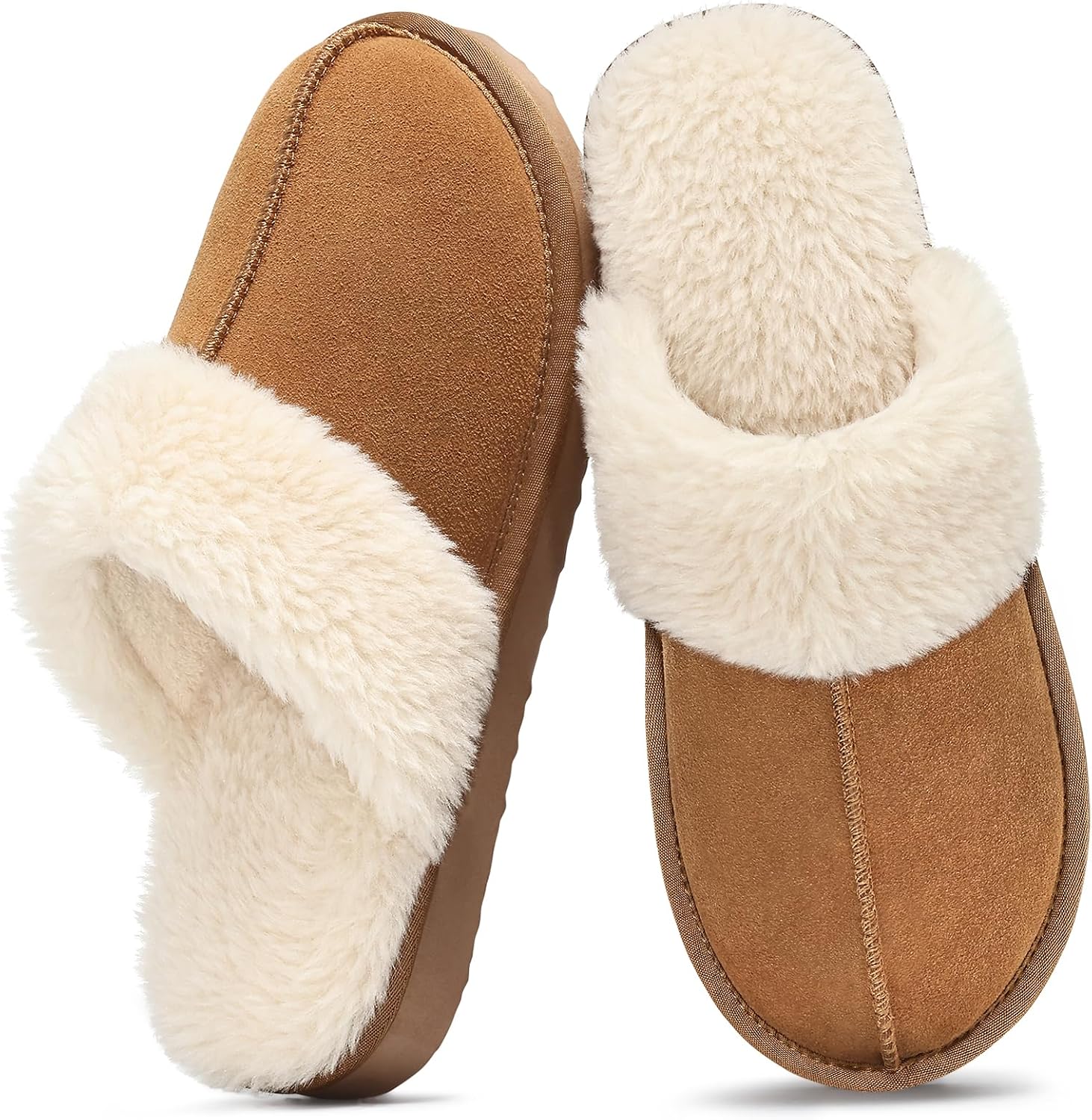 Fuzzy Memory Foam Slippers