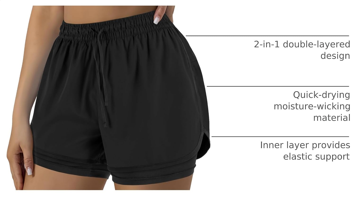 Yevrimow Women's 2 in 1