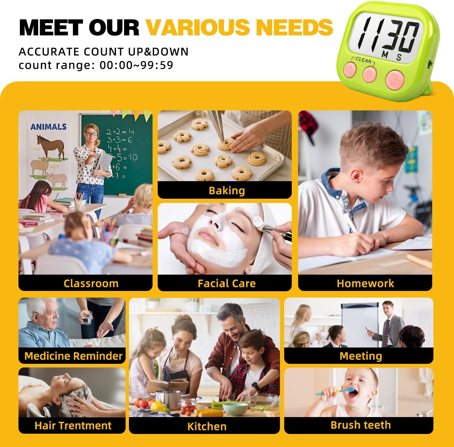 Digital Timer for Kids Classroom