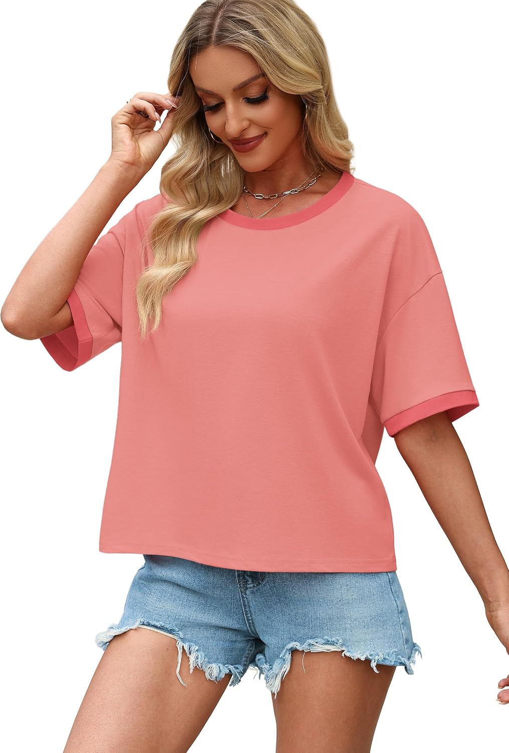 WIHOLL Womens T Shirts Loose