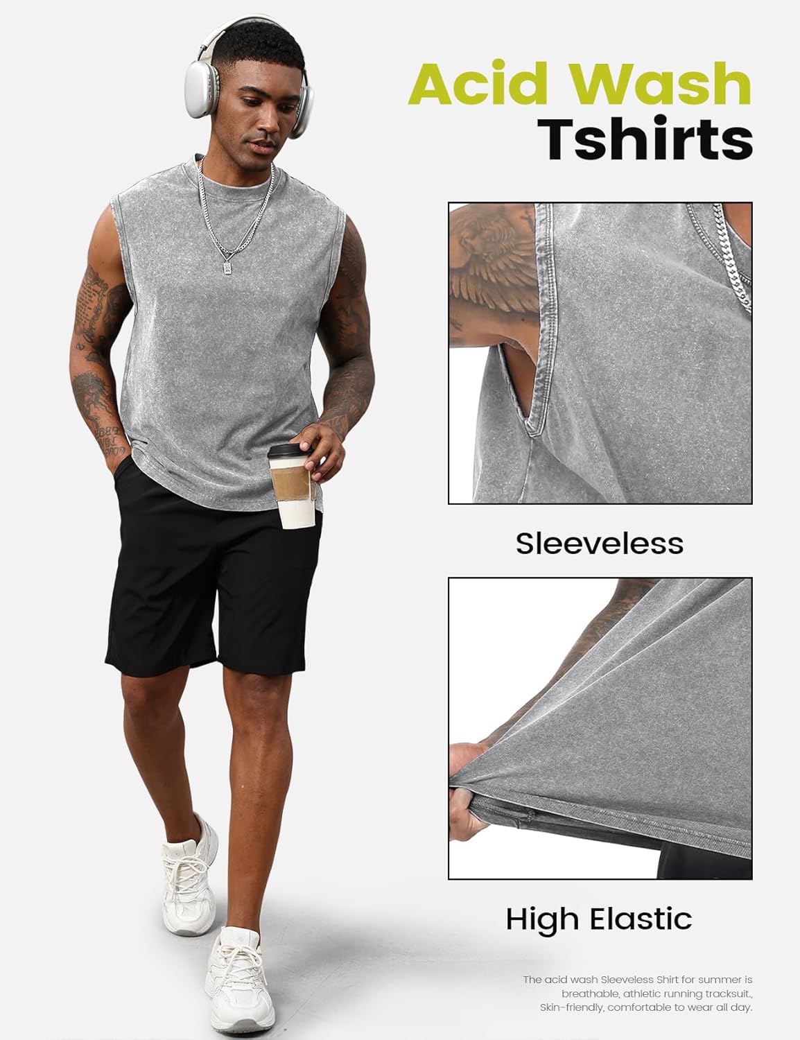 Yimoon Mens Tank Tops Workout