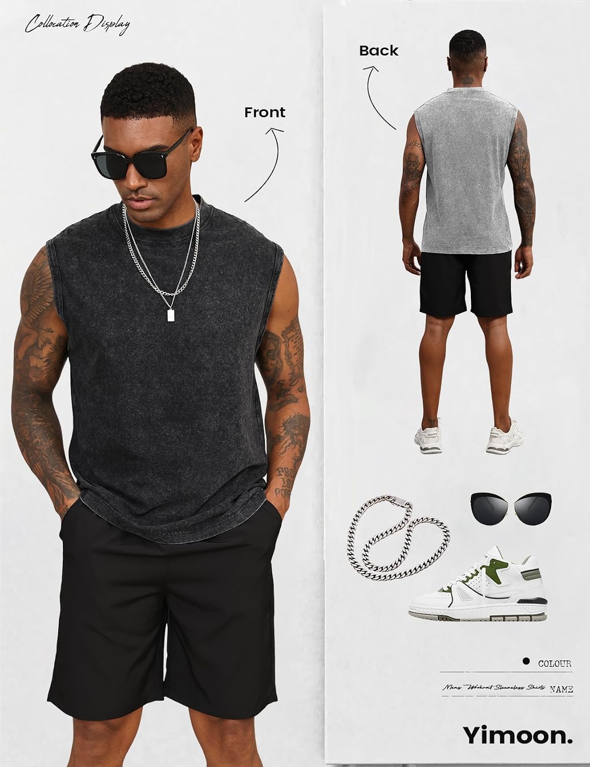 Yimoon Mens Tank Tops Workout