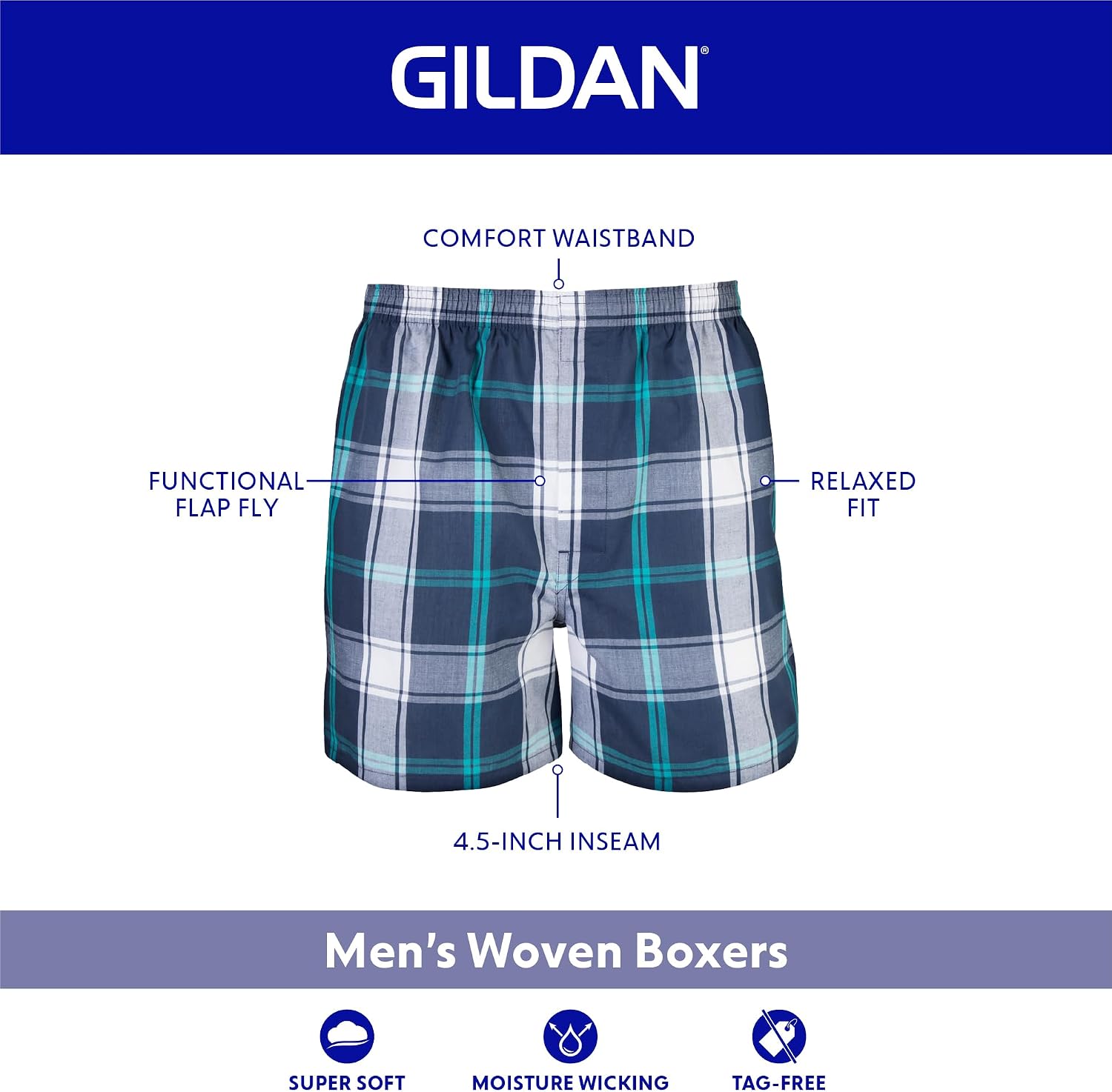 Gildan Men's Underwear Boxers, Multipack - Image 3