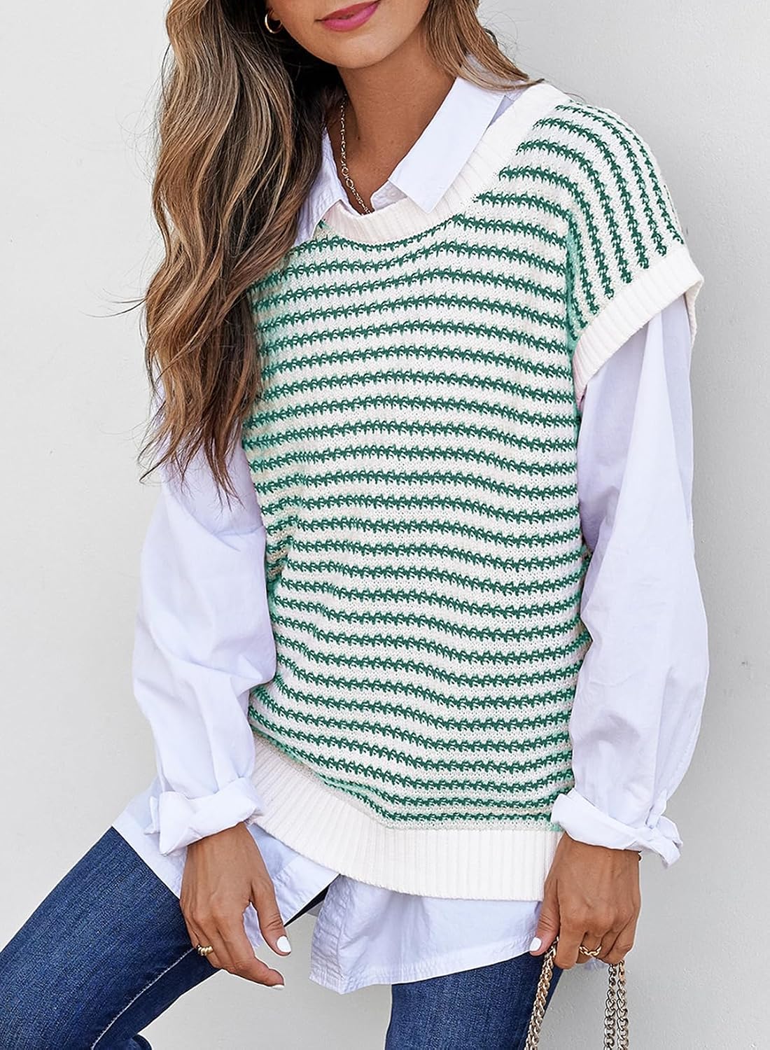 EVALESS Women's Striped Cap Sleeve