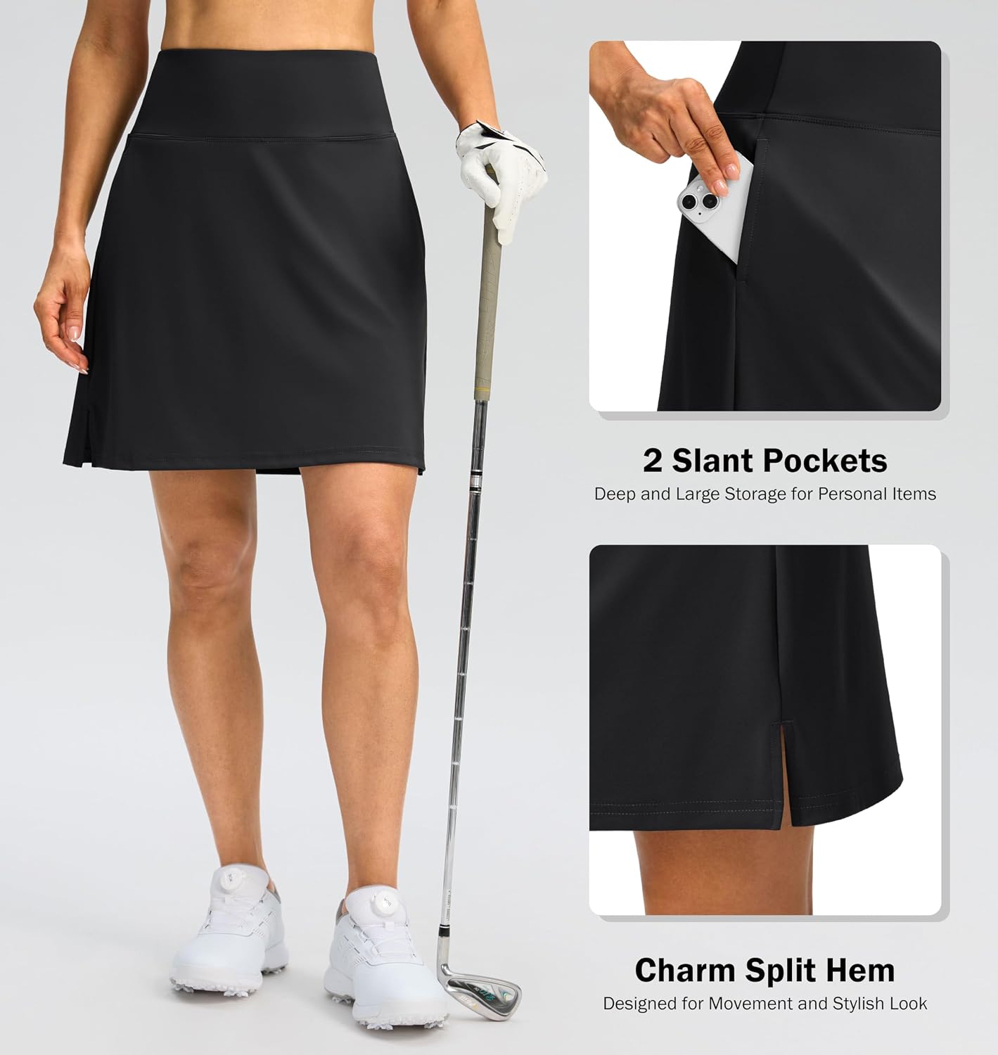 18" Skorts with 3 Pockets