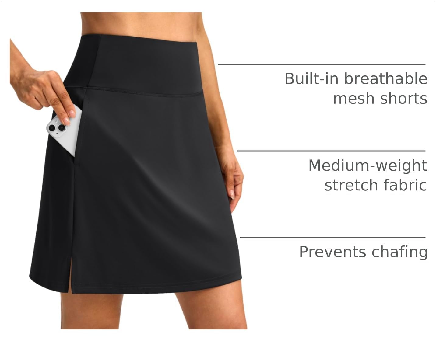 18" Skorts with 3 Pockets