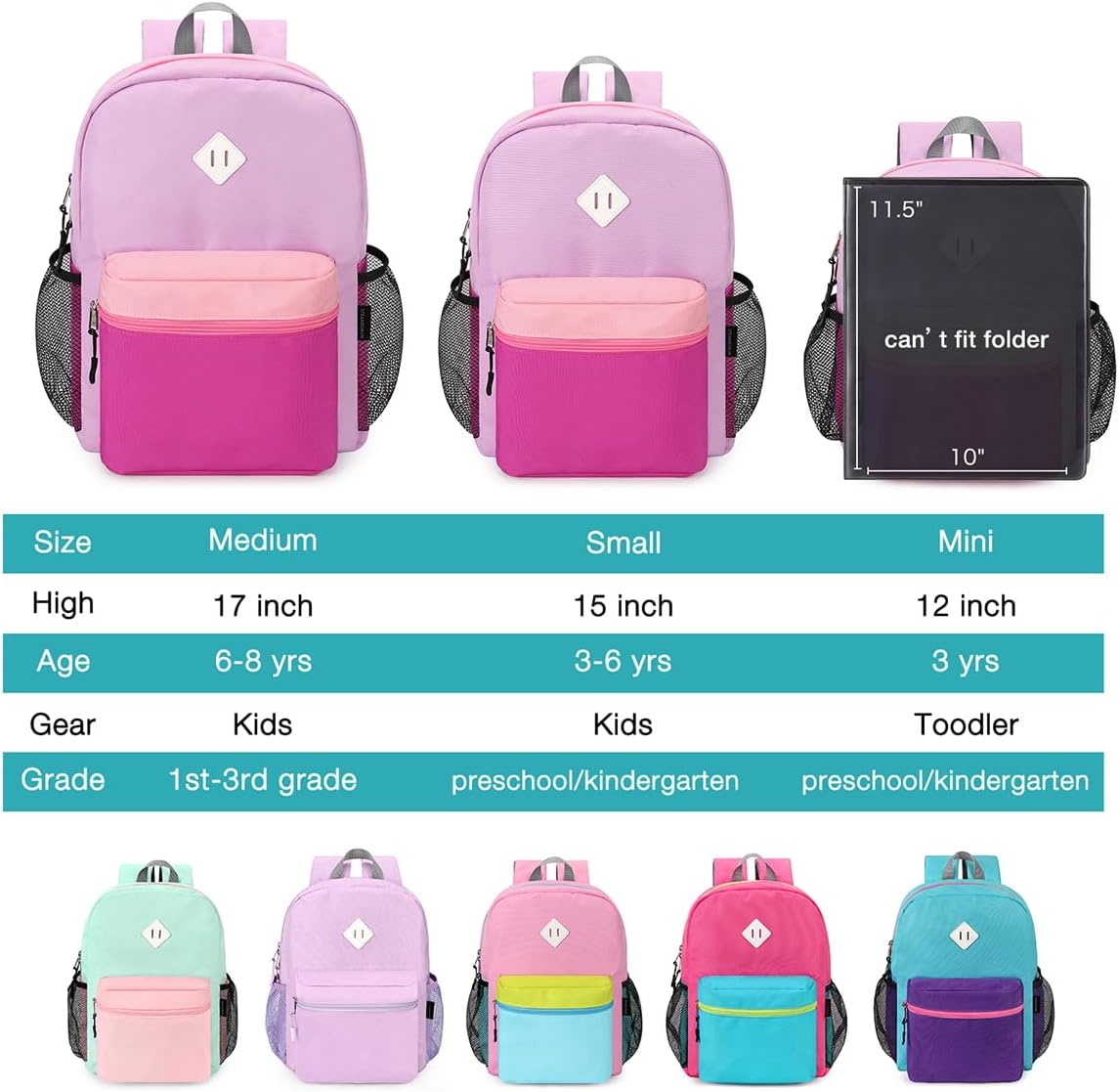 STEAMEDBUN Kids Backpack for Girls,Kindergarten
