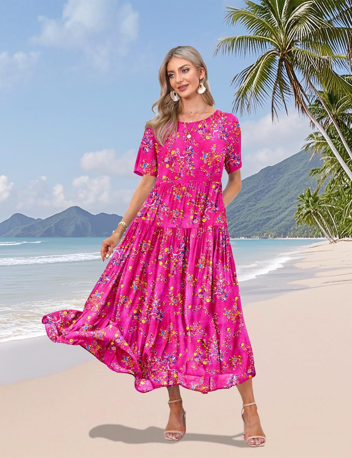 YESNO Women Casual Loose Bohemian