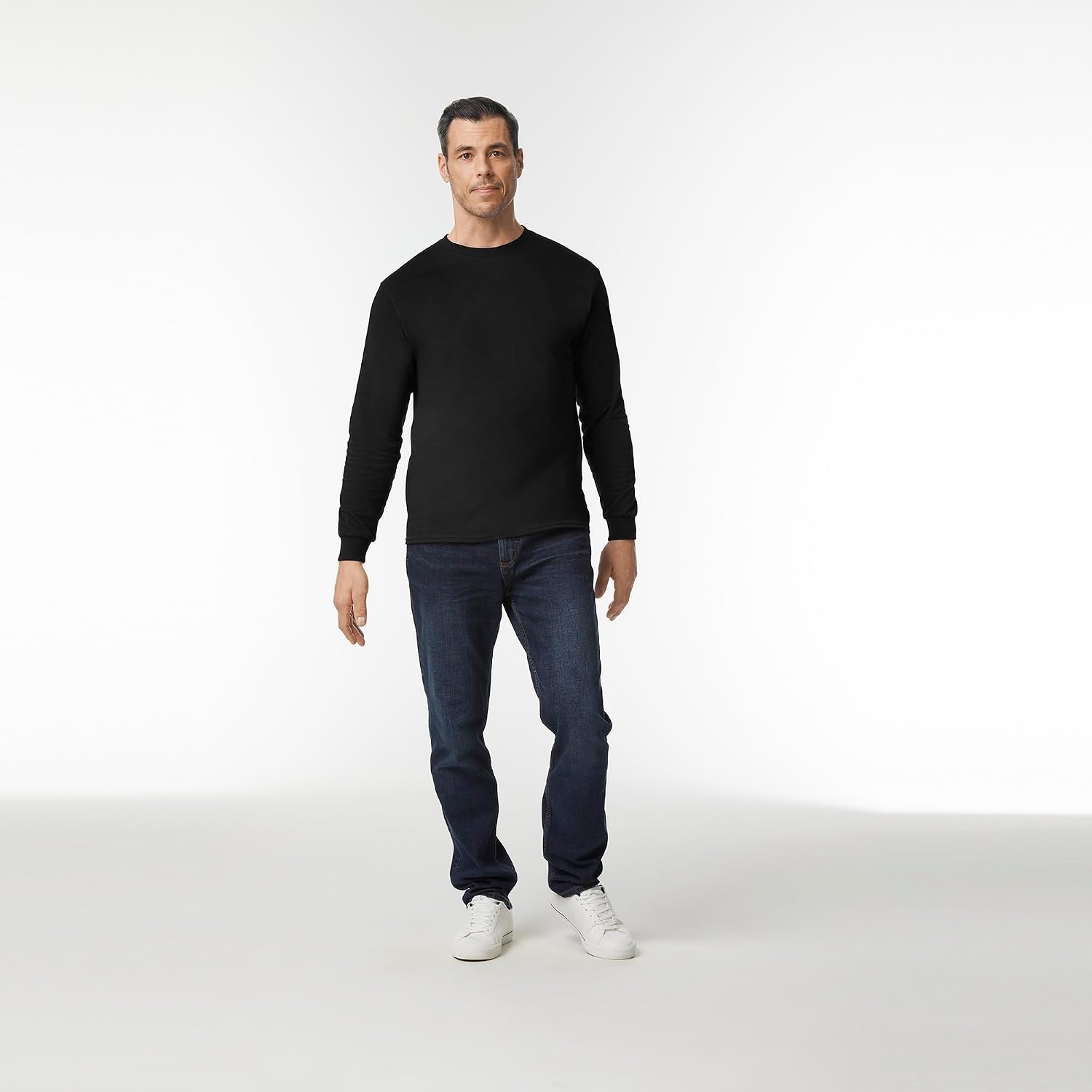 Gildan Adult Heavy Cotton Long Sleeve T-Shirt, Style G5400, 2-Pack - Image 3