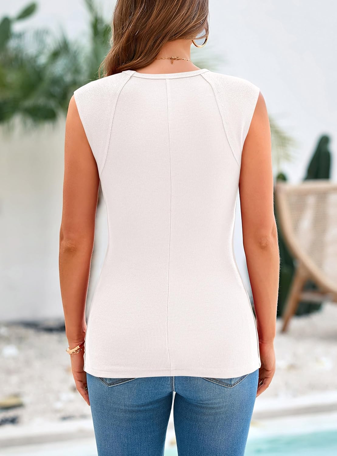 PRETTYGARDEN Women's Cap Sleeve Ribbed