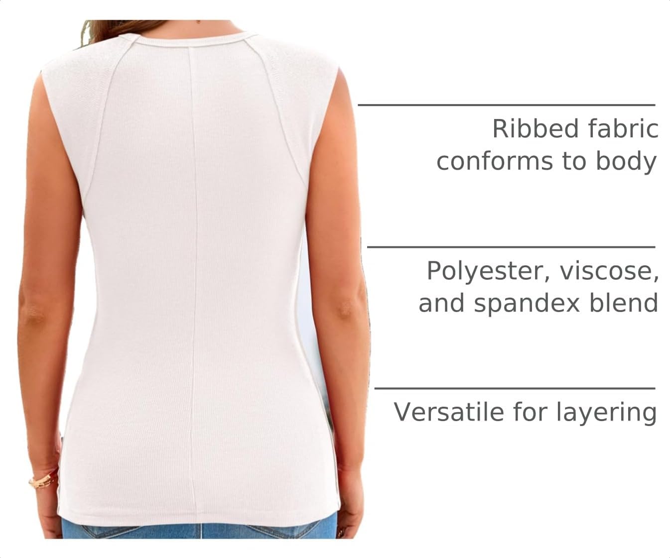 PRETTYGARDEN Women's Cap Sleeve Ribbed