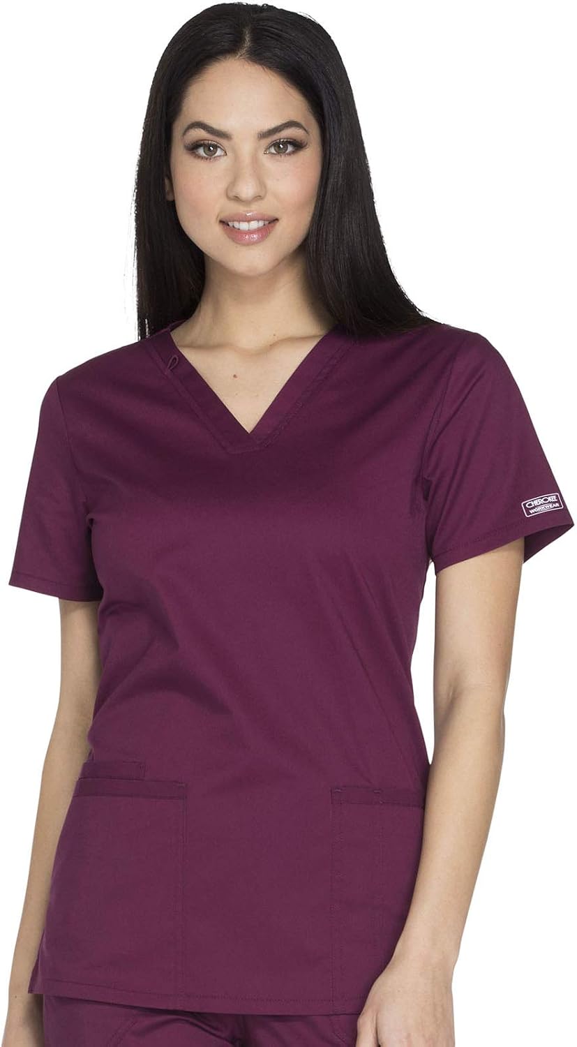 Cherokee WW Core Stretch Womens Scrubs Top V-Neck 2 Way Medical Scrub Top