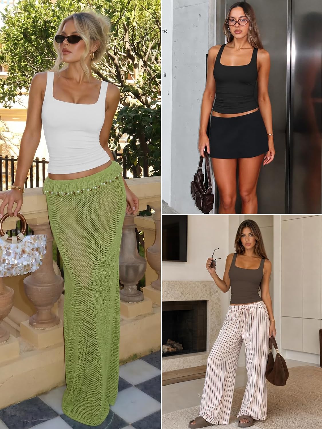 ATHMILE Double Lined Tank Tops