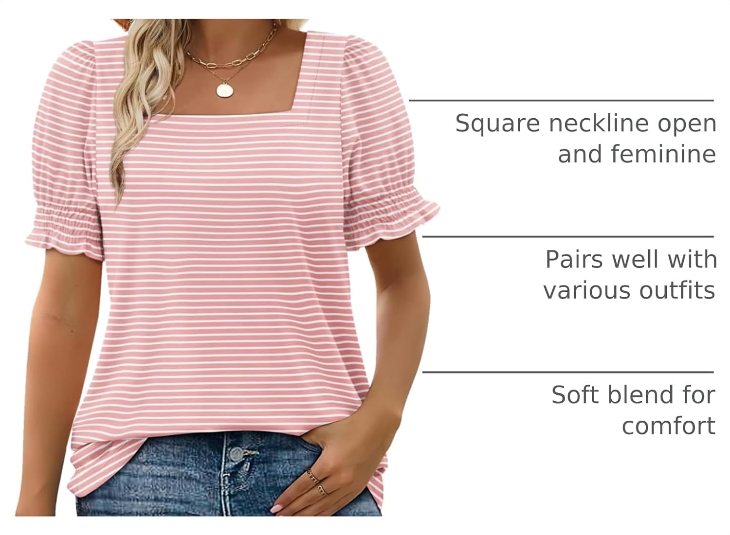WIHOLL Tops for Women Summer