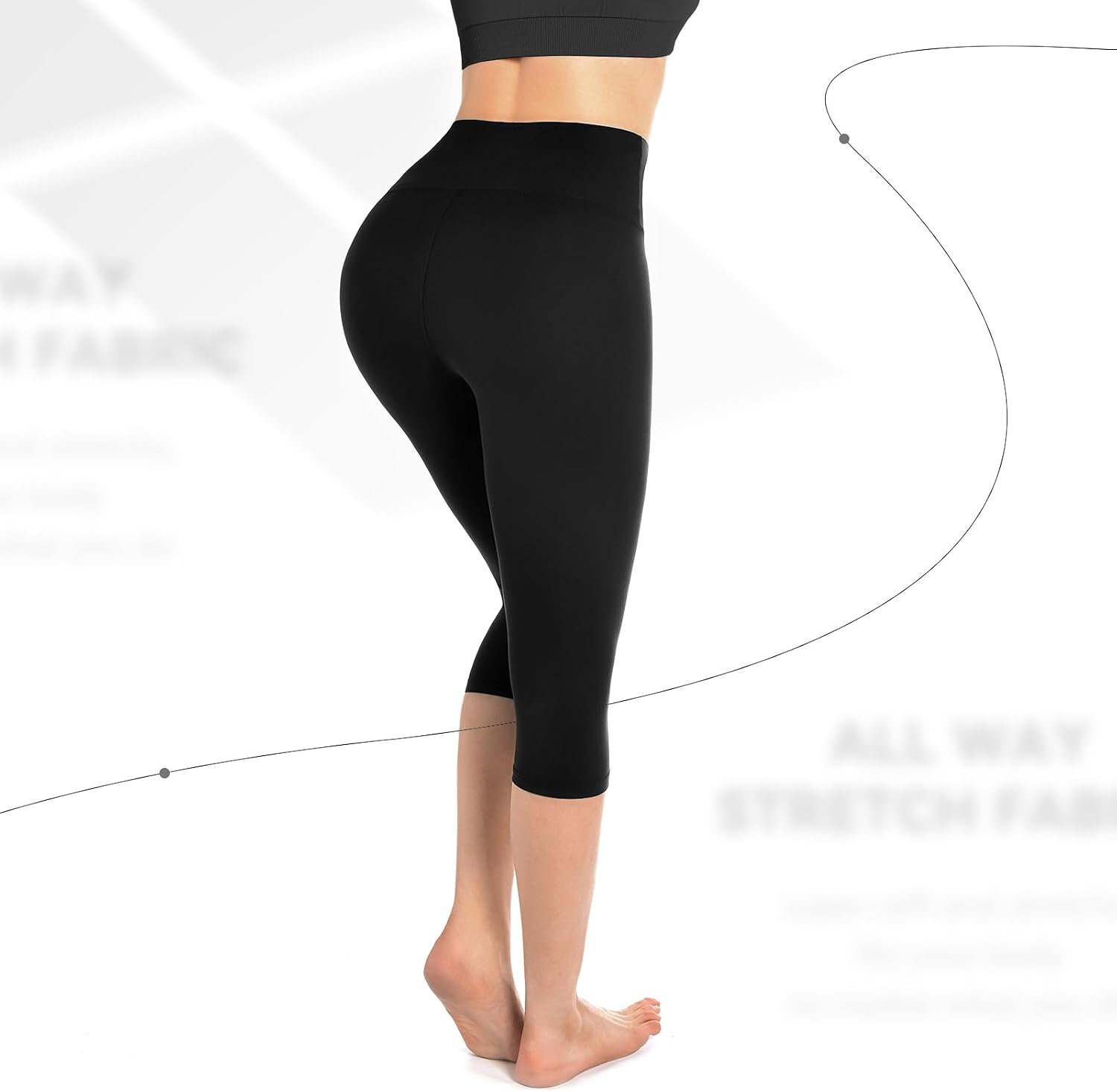 Walifrey Capri Leggings for Women