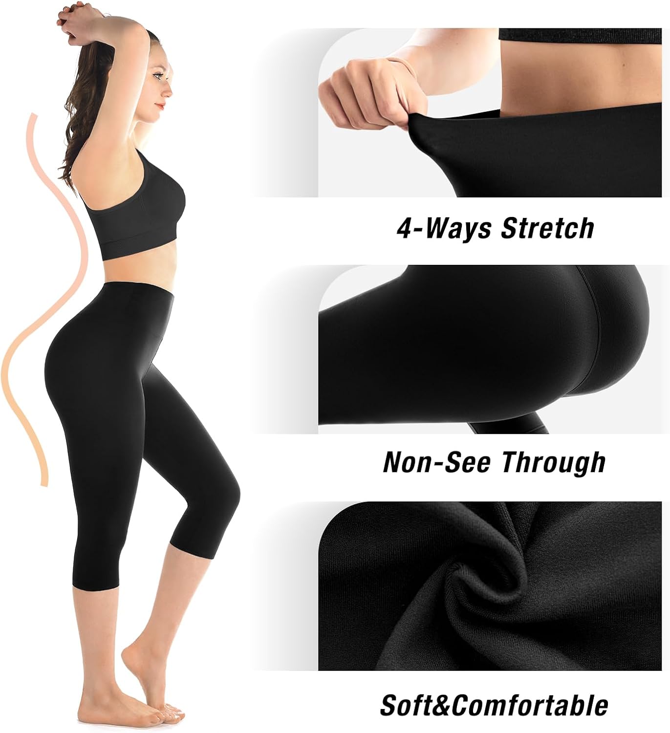 Walifrey Capri Leggings for Women