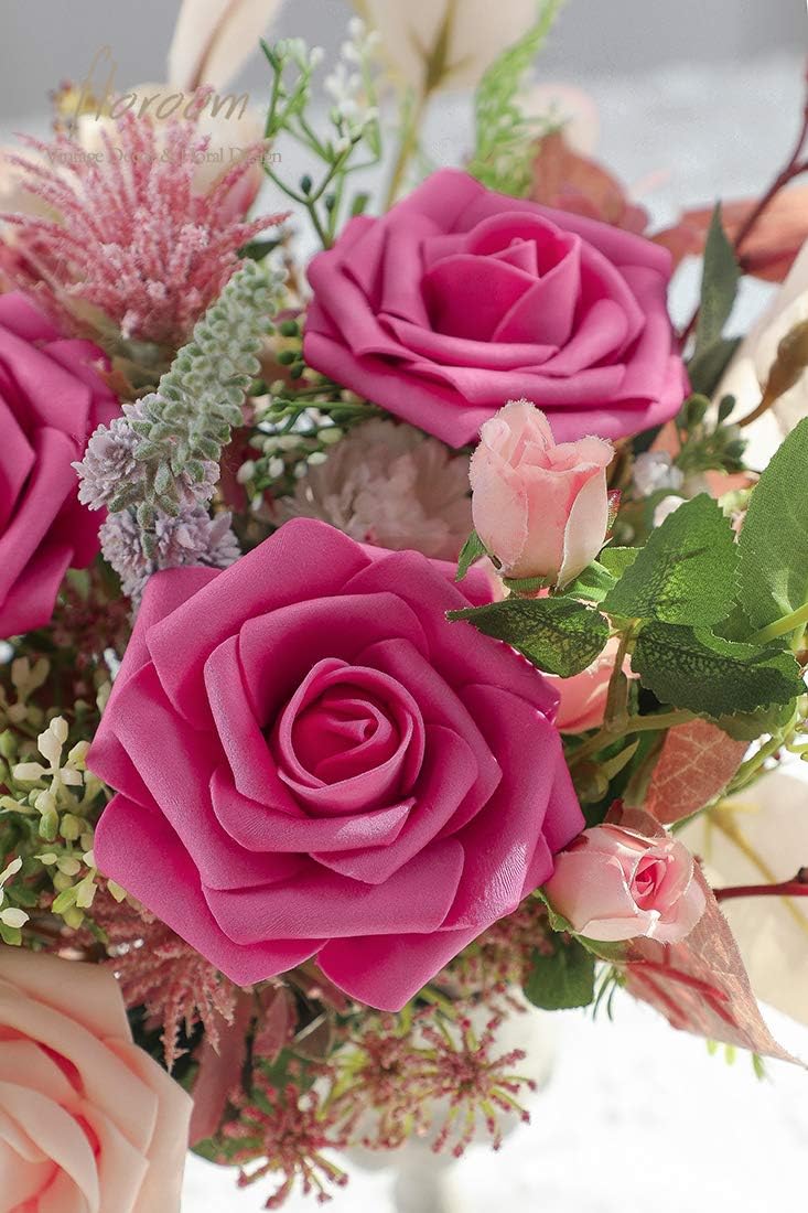 Floroom Artificial Flowers 25pcs Real