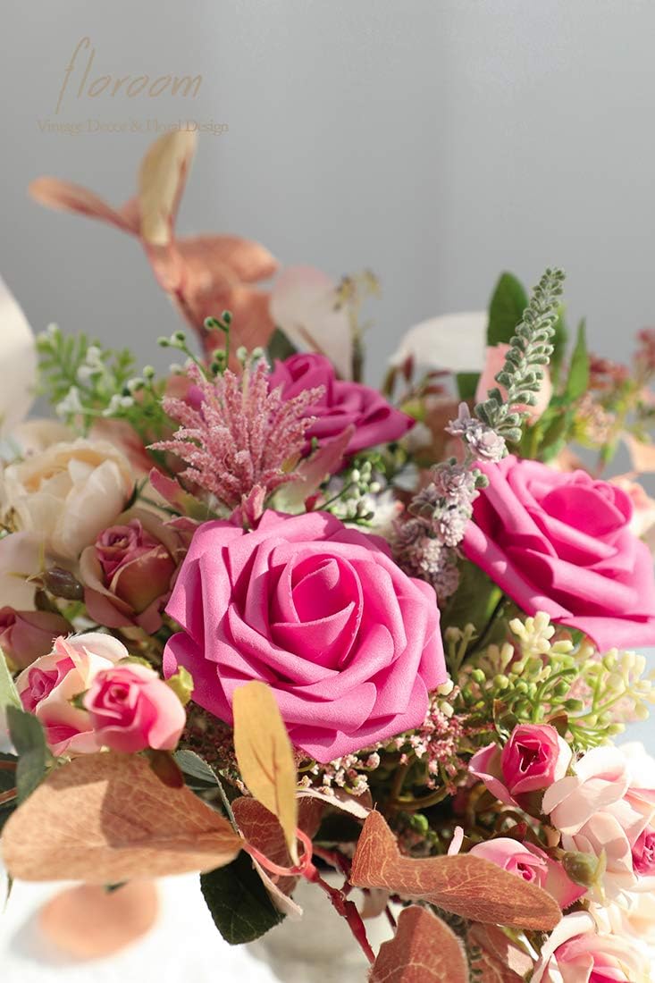 Floroom Artificial Flowers 25pcs Real
