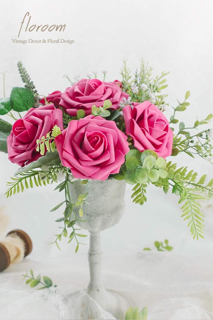 Floroom Artificial Flowers 25pcs Real