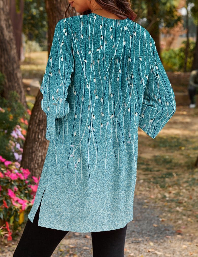 Poetsky 3/4 Length Sleeve Womens