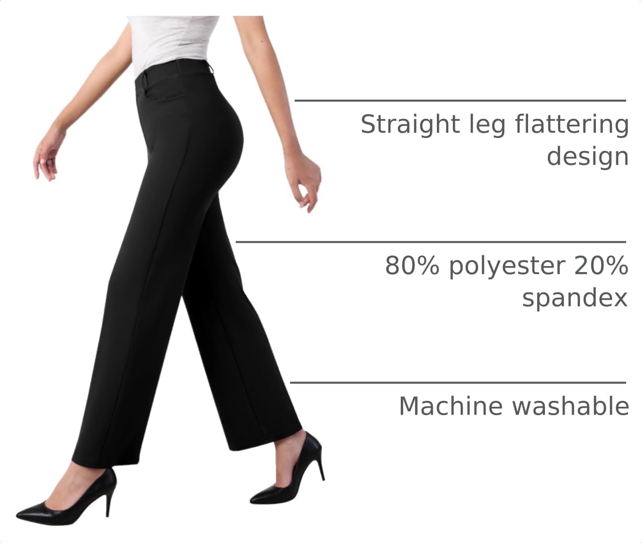 Womens Wide Leg Dress Pants