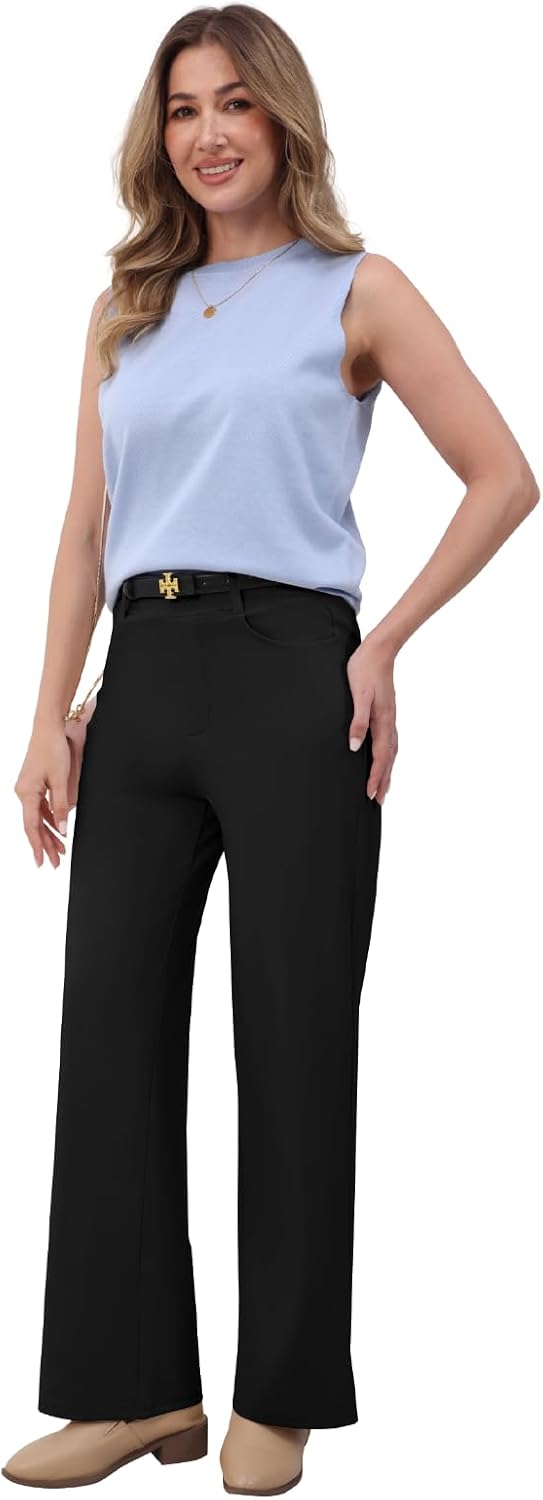 Womens Wide Leg Dress Pants