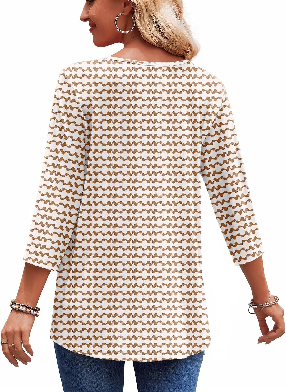 Zeagoo 3/4 Length Sleeve Womens