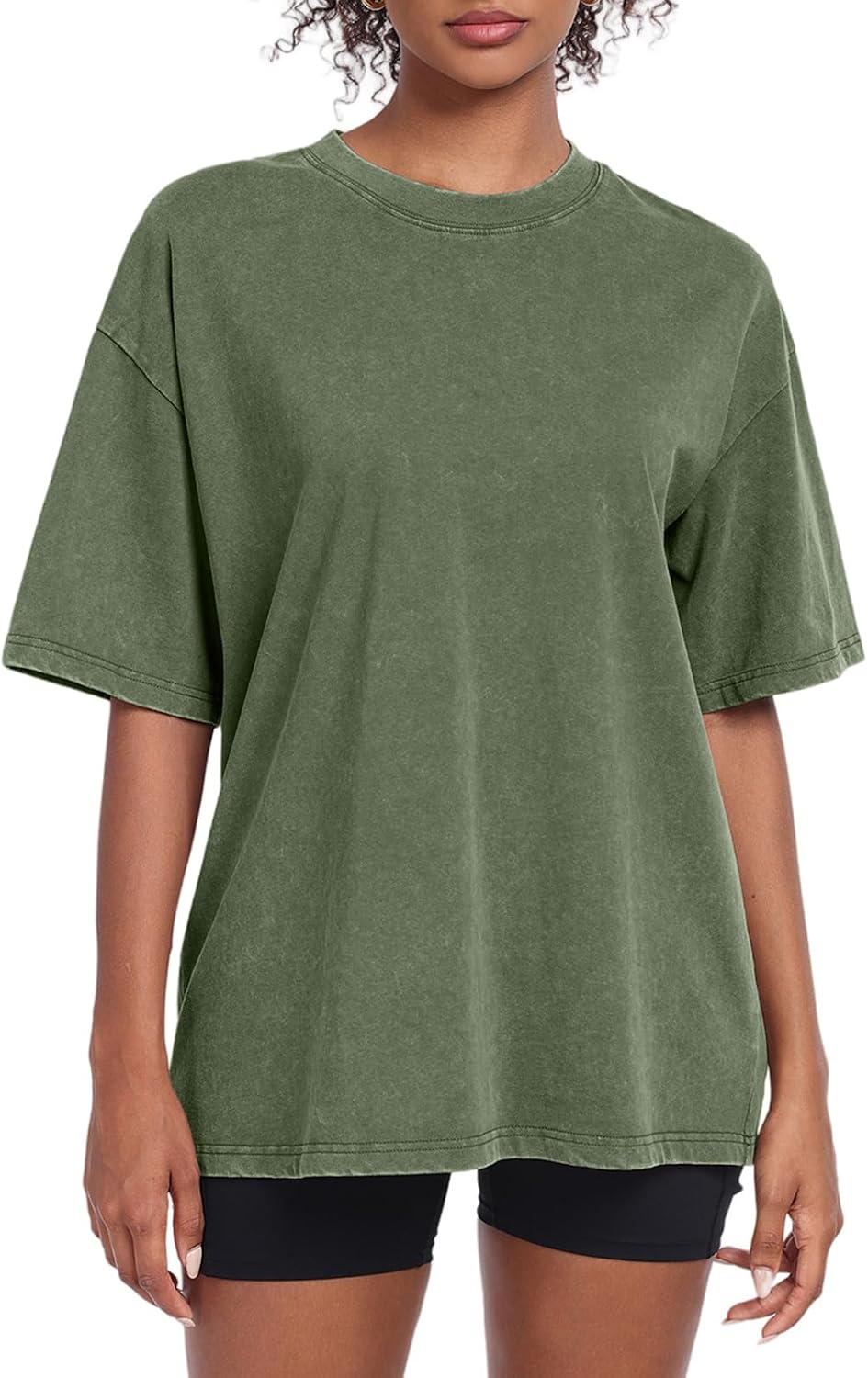 Womens Washed Vintage Oversized T-Shirt