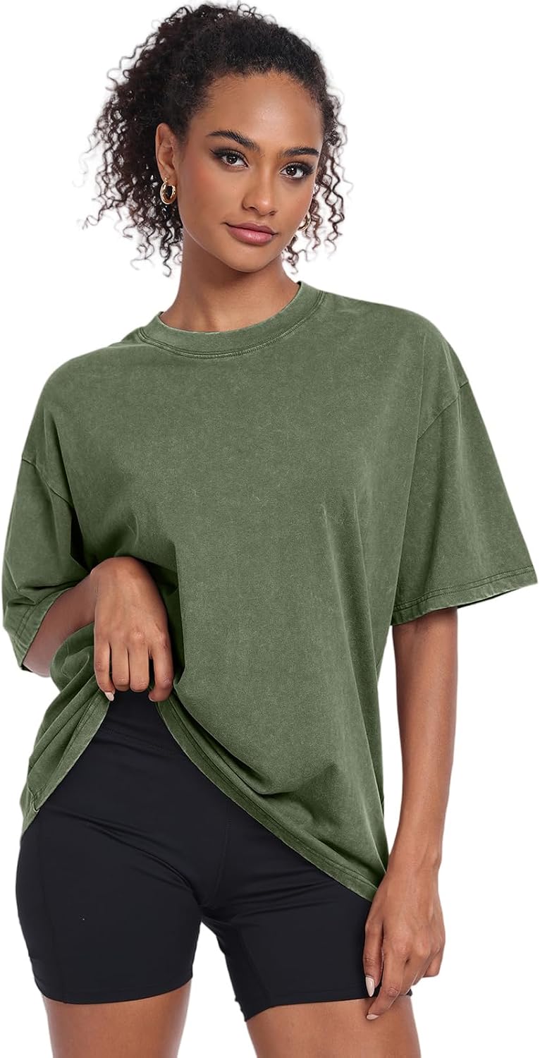 Womens Washed Vintage Oversized T-Shirt