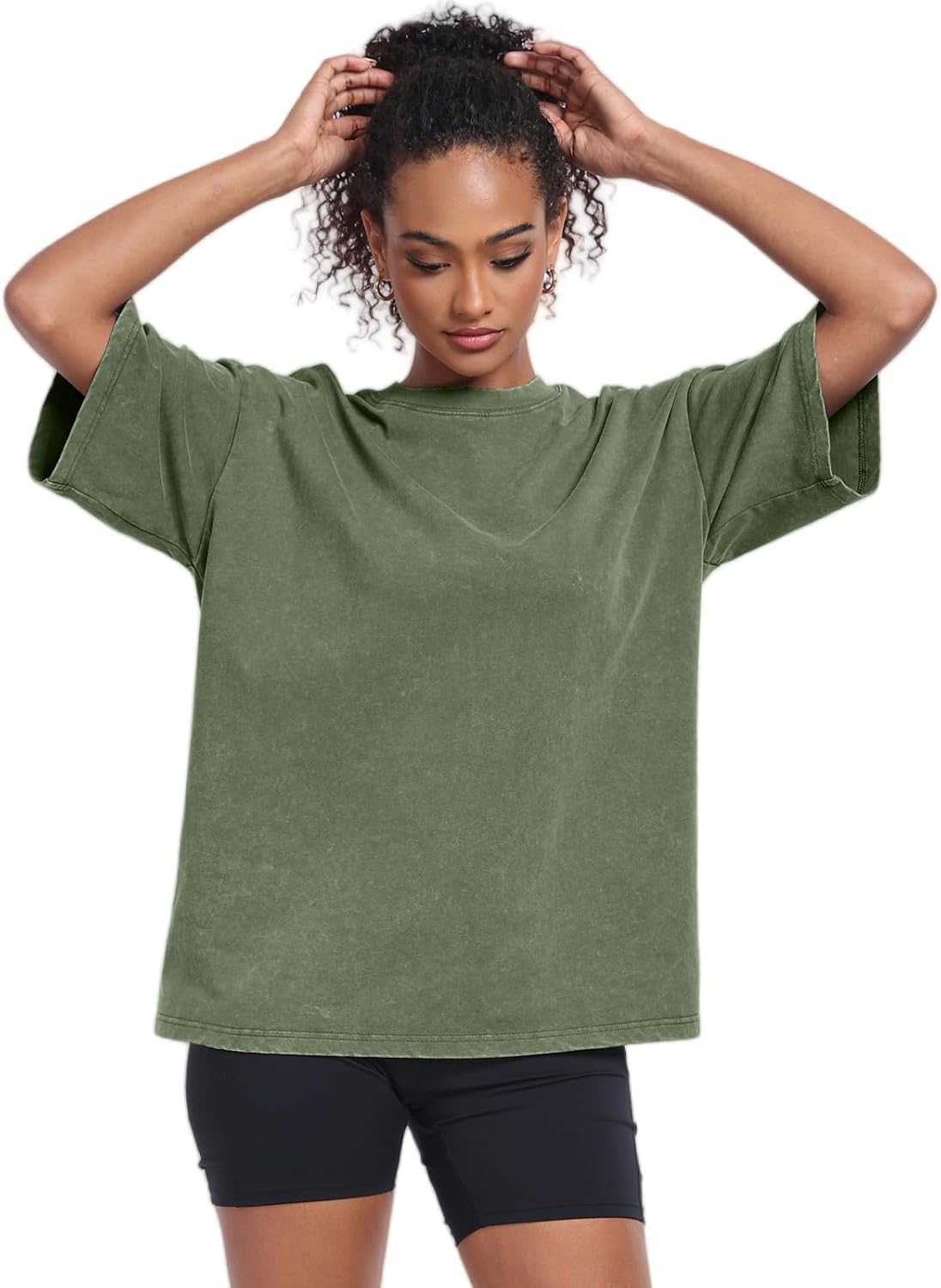 Womens Washed Vintage Oversized T-Shirt