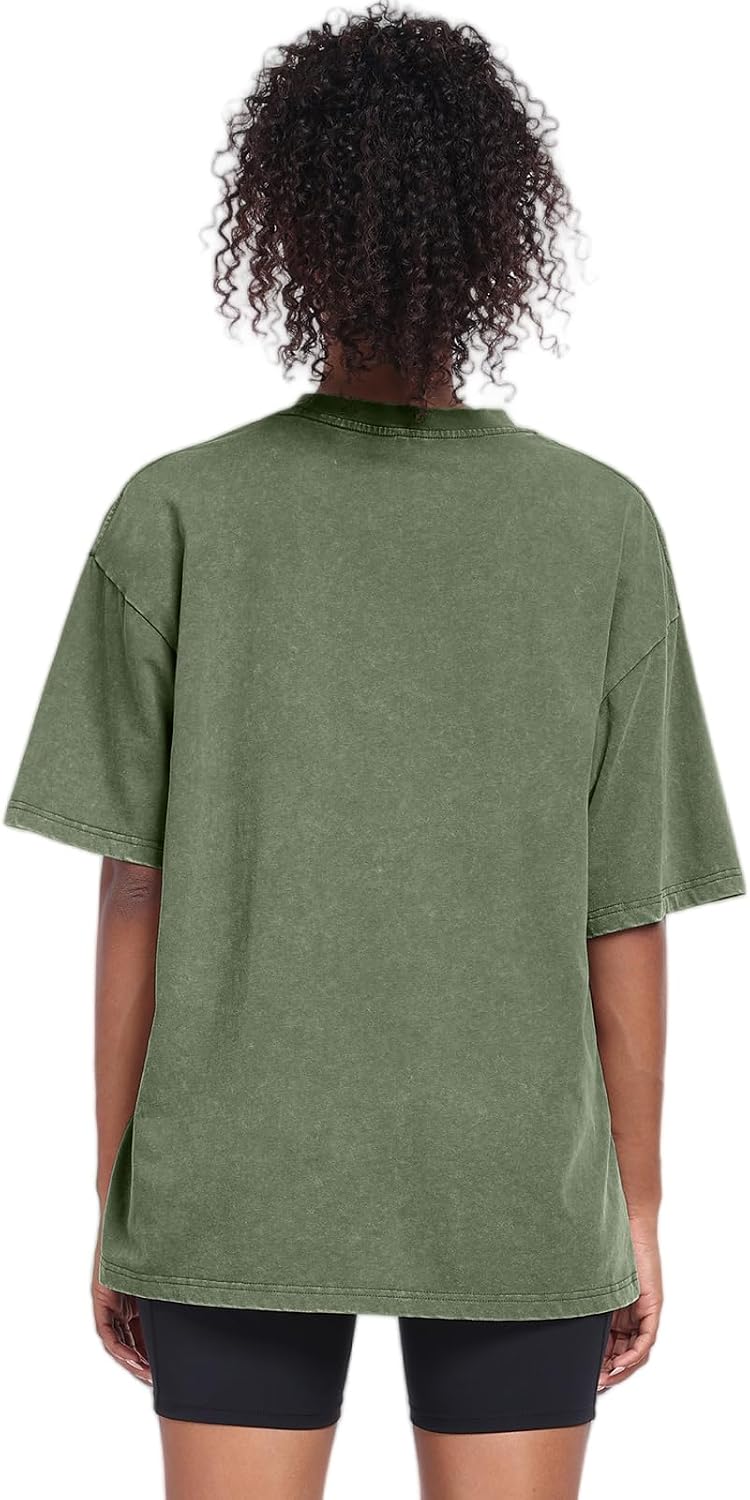 Womens Washed Vintage Oversized T-Shirt