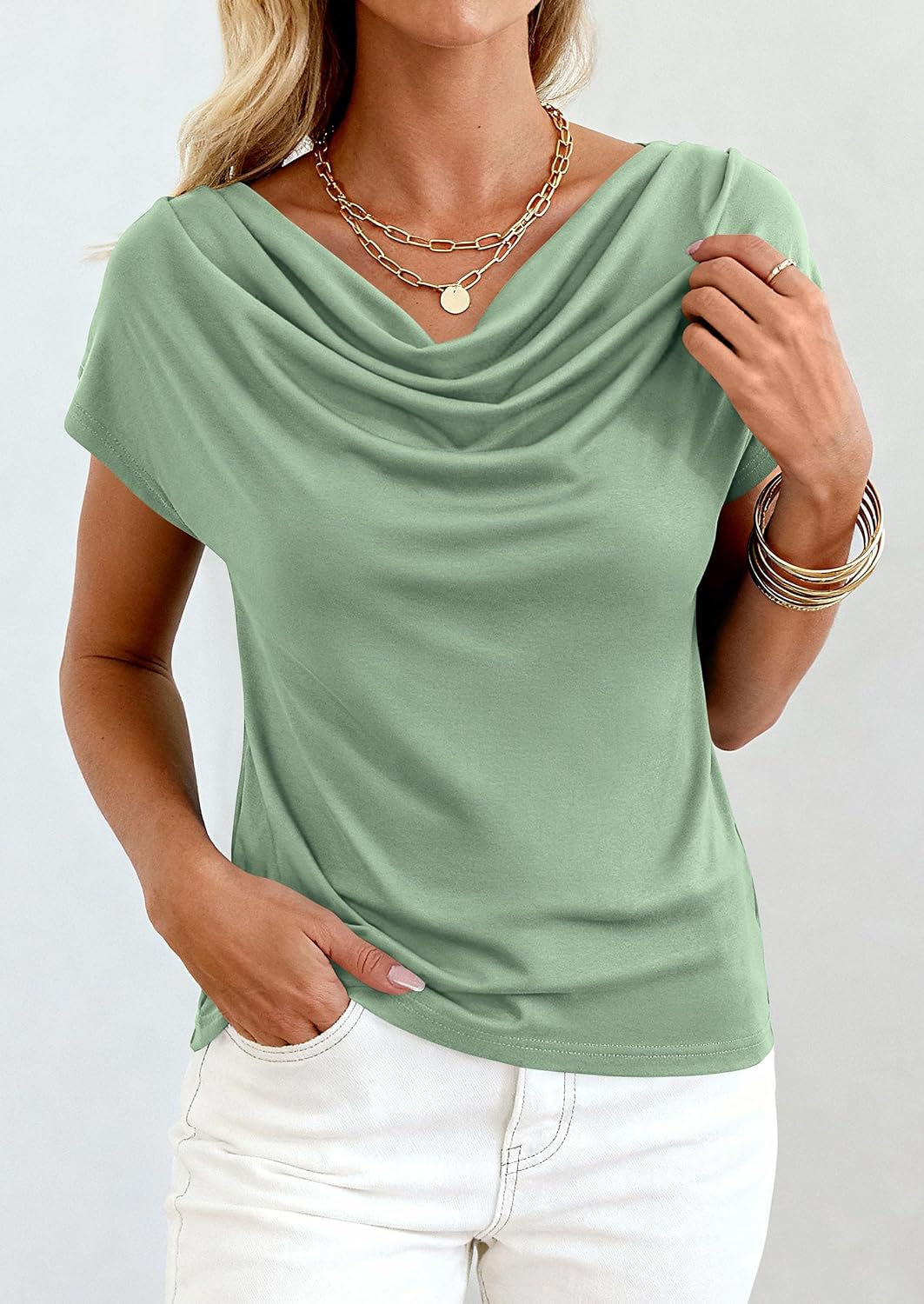 PRETTYGARDEN Womens Tops Dressy Business Casual Work Blouses - Image 5