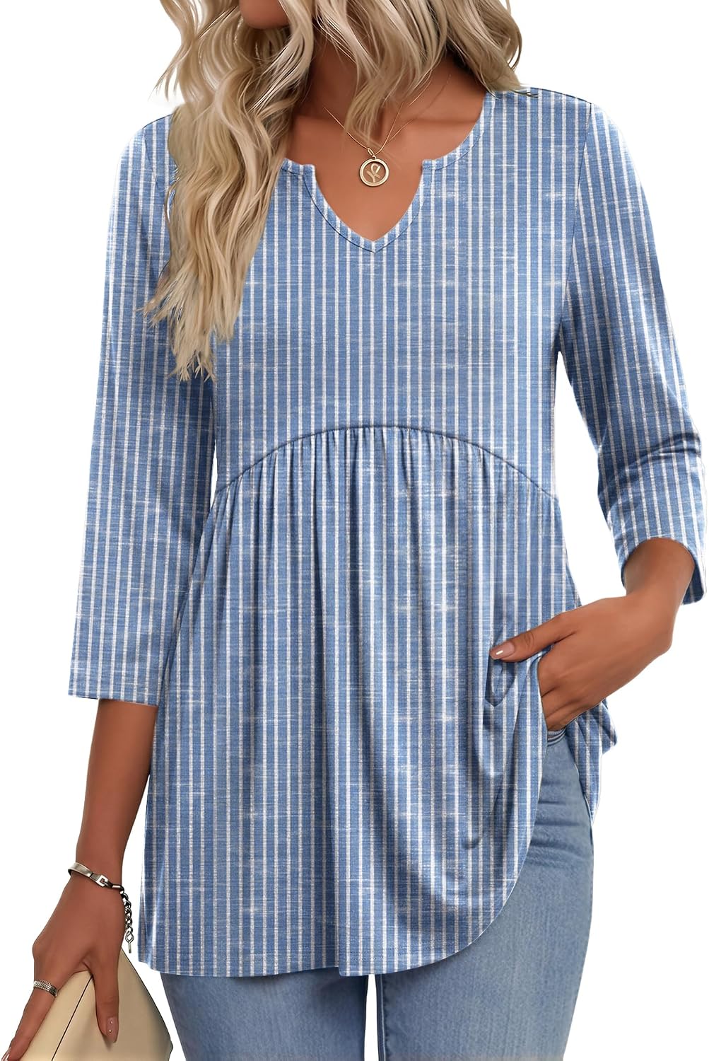 Zeagoo 3/4 Length Sleeve Womens
