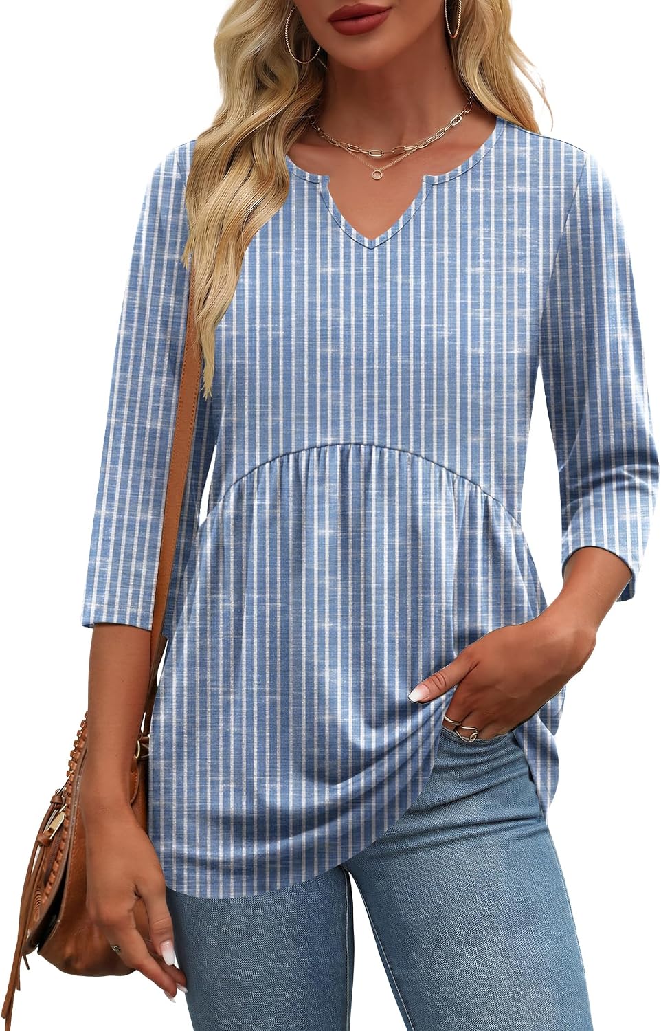 Zeagoo 3/4 Length Sleeve Womens