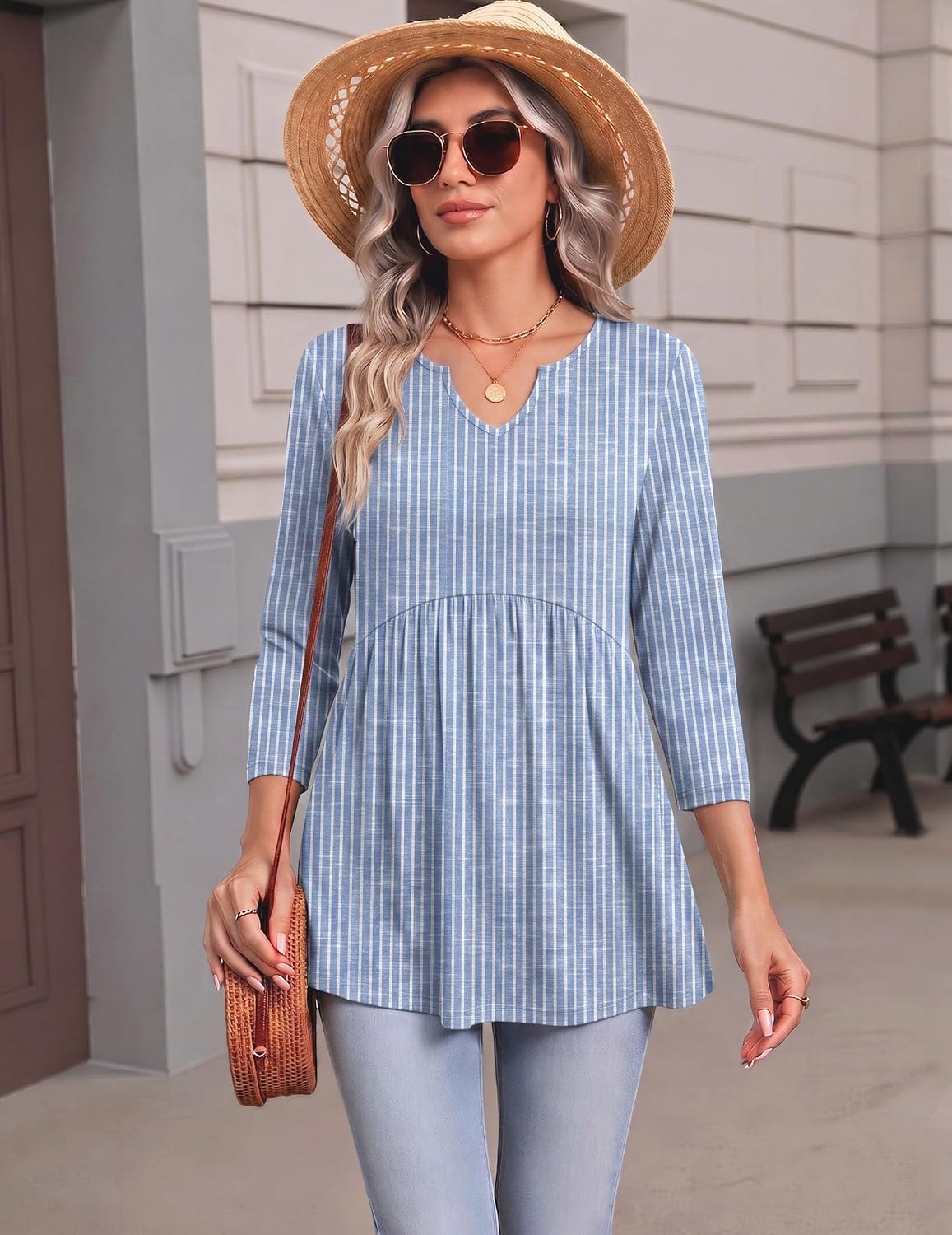 Zeagoo 3/4 Length Sleeve Womens