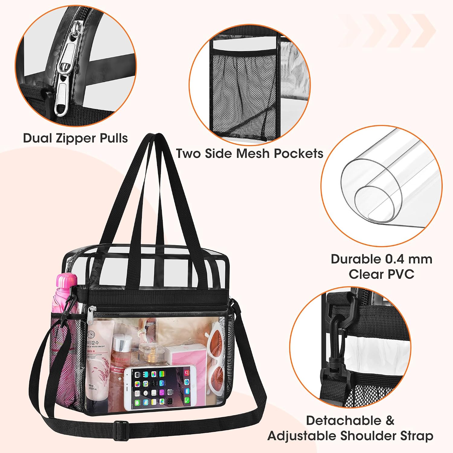 Oraben Clear Tote Bag Clear